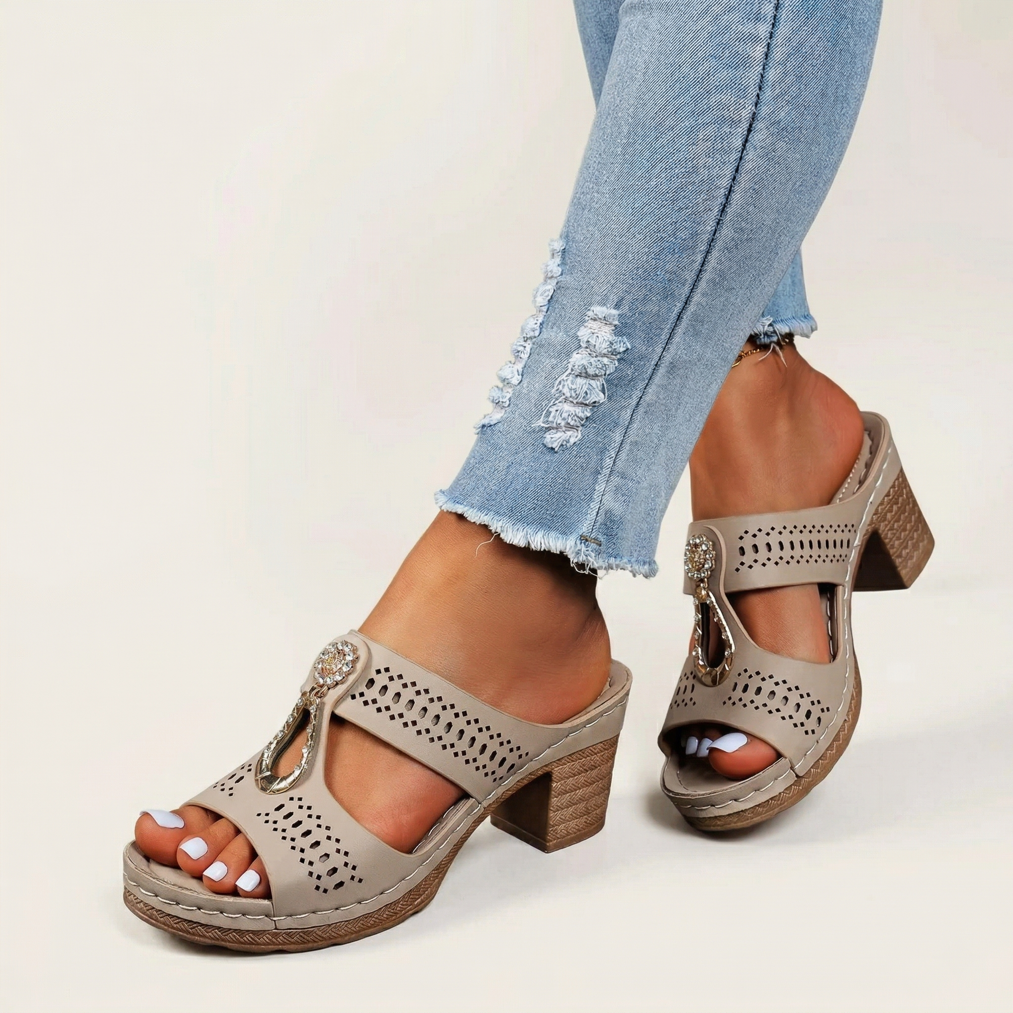 Charlotte | Orthopedic™ Rhinestone Comfort Slippers